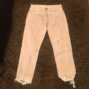 Boyfriend crop jeans